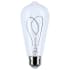 Satco Lighting Pack of (2) 6 Watt Vintage Edison Dimmable ST19 Medium (E26) LED Bulbs- 500 Lumens and 2700K Clear
