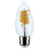 Satco Lighting Starfish 4 Watt Dimmable B11 Medium (E26) LED Smart Bulb- 300 Lumens, 2700K, 5000K, and 90CRI Clear