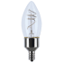 Satco Lighting 4 Watt Vintage Edison Dimmable B11 Candelabra (E12) LED Bulb - 350 Lumens, 2700K, and 93CRI Clear