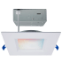 Satco Lighting Starfish 6" Integrated LED Square Smart Recessed Trim and Housing - Airtight White