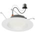 Satco Lighting Nuvo 6" Medium (E26) Baffle Recessed Trim and New Construction, Remodel- IC Rated White