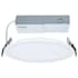 Satco Lighting ColorQuick LED Canless Recessed Fixture with 8" Wafer Trims - IC Rated and Airtight White