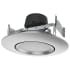 Satco Lighting ColorQuick 7-1/2" Integrated LED Baffle Recessed Trim Brushed Nickel