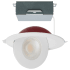 Satco Lighting ColorQuick LED Canless Recessed Fixture with 6" Adjustable Trims - Fire Rated, IC Rated, and Airtight White