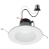 Satco Lighting Nuvo 6" Medium (E26) Baffle Recessed Trim and New Construction, Remodel White