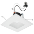 Satco Lighting Nuvo 6" Medium (E26) Baffle Recessed Trim and New Construction, Remodel White