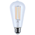 Satco Lighting 8 Watt Vintage Edison Dimmable ST19 Medium (E26) LED Bulb - 800 Lumens, 2000K, 3000K, and 90CRI Clear