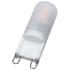 Satco Lighting 2 Watt Dimmable T4 G9 LED Bulb - 180 Lumens, 3000K, and 80CRI Frost