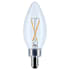 Satco Lighting 3 Watt Dimmable B11 Candelabra (E12) LED Bulb- 200 Lumens, 3000K, and 90CRI Clear