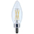 Satco Lighting 4 Watt Dimmable B11 Candelabra (E12) LED Bulbs- 350 Lumens, 5000K, and 90CRI Clear
