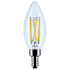 Satco Lighting 8 Watt Dimmable B11 Candelabra (E12) LED Bulb- 760 Lumens, 3500K, and 90CRI Clear