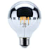 Satco Lighting 5.5 Watt Dimmable G25 Medium (E26) LED Bulb- 500 Lumens, 2700K, and 90CRI Silver