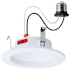 Satco Lighting ColorQuick 4" Integrated LED Open Recessed Trim and New Construction / Remodel Housing- Airtight White