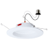 Satco Lighting ColorQuick 6" Integrated LED Open Recessed Trim and New Construction / Remodel Housing- Airtight White