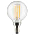 Satco Lighting 4 Watt Vintage Edison Dimmable G16.5 Candelabra (E12) LED Bulb - 350 Lumens , 4000K , and 90CRI Clear