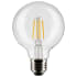 Satco Lighting 6 Watt Vintage Edison Dimmable G25 Medium (E26) LED Bulb - 500 Lumens , 3000K , and 90CRI Clear