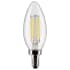 Satco Lighting 5.5 Watt Vintage Edison Dimmable B11 Candelabra (E12) LED Bulb - 500 Lumens , 3500K , and 90CRI Clear