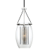 Savoy House Dunbar Single Light 12" Wide Pendant with Polished Chrome Mesh Inner Shade Matte Black with Polished Chrome Accents