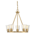 Savoy House Calhoun 5 Light 25" Wide Ring Chandelier Warm Brass