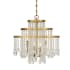 Savoy House Luna 4 Light 20" Wide Crystal Chandelier Warm Brass