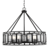 Savoy House Deandre 10 Light 45" Wide Drum Chandelier Matte Black