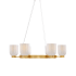 Savoy House Isla Blanca 6 Light 32" Wide Chandelier Warm Brass