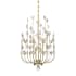 Savoy House Irina 4 Light 18" Wide Crystal Abstract Chandelier Noble Brass
