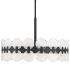 Savoy House Boca 6 Light 28" Wide Drum Chandelier Matte Black