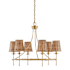 Savoy House Ashbury 6 Light 30" Wide LED Chandelier Warm Brass