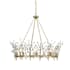 Savoy House Orianna 8 Light 32" Wide Crystal Ring Chandelier Noble Brass