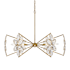 Savoy House Marbella 6 Light 36" Wide Crystal Abstract Chandelier Gold Shimmer