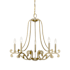 Savoy House Lombard 5 Light 27" Wide Taper Candle Style Chandelier Noble Brass