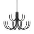 Savoy House Sorrento 15 Light 42" Wide Taper Candle Style Chandelier Matte Black