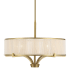 Savoy House Wynwood 5 Light 24" Wide Drum Chandelier Warm Brass