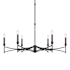 Savoy House Gardner 6 Light 40" Wide Taper Candle Style Chandelier Champagne Mist