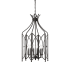 Savoy House Enclave 6 Light 21" Wide Taper Candle Pendant Black Tourmaline