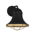 Savoy House Belmont 13" Tall Wall Sconce Textured Black / Warm Brass