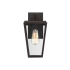 Savoy House Milton Single Light 12-3/4" Tall Outdoor Wall Sconce with Tapered Glass Panels English Bronze