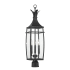 Savoy House Montpelier 3 Light 29" Tall Post Light Matte Black