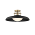 Savoy House Gavin 20" Wide Semi-Flush Ceiling Fixture Matte Black / Warm Brass