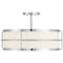 Savoy House Chauncey 4 Light 22" Wide LED Semi-Flush Drum Ceiling Fixture Chrome