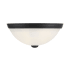 Savoy House 2 Light 11" Wide Flush Mount Bowl Ceiling Fixture Black