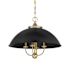Savoy House Monterey 4 Light 22" Wide Pendant Matte Black / Warm Brass