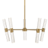 Savoy House Arlon 10 Light 26" Wide LED Sputnik Chandelier Warm Brass