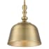 Savoy House Berg Single Light 12" Wide Pendant with Metal Shade Warm Brass