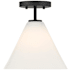 Savoy House Blair 10" Wide LED Semi-Flush Ceiling Fixture / Converts to Pendant Matte Black