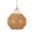 Savoy House Selby 5 Light 25" Wide Pendant Brass / Natural Rattan