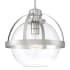 Savoy House Pendleton 14" Wide Pendant with Glass Shade Satin Nickel