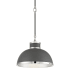 Savoy House Corning 16" Wide Pendant Gray / Polished Nickel