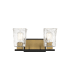 Savoy House Sidney 2 Light 15" Wide Bathroom Vanity Light Matte Black / Warm Brass